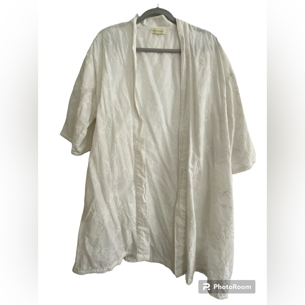World Market White Cardigan OS